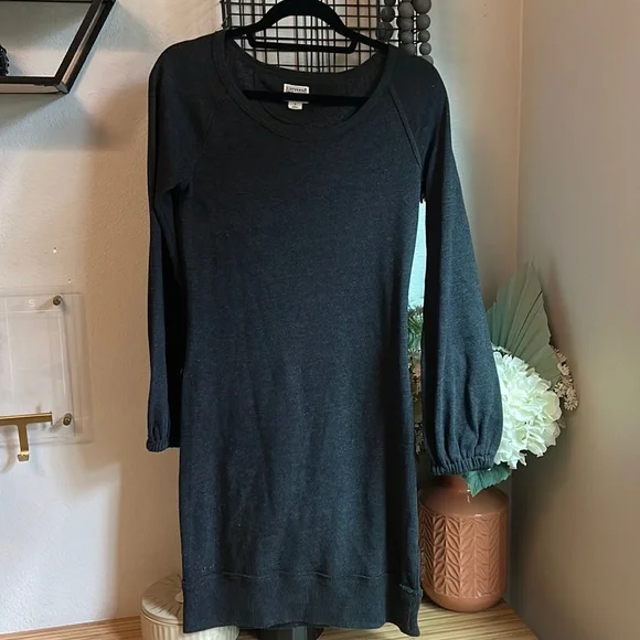 Converse | Dresses | Converse All Star Long Sleeve Sweatshirt Dress In Dark  Gray | Poshmark